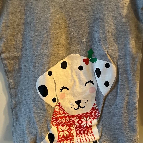 3/$15 Carter’s Dalmatian Christmas/Holiday Graphic Long Sleeve Top 5 - Picture 6 of 6